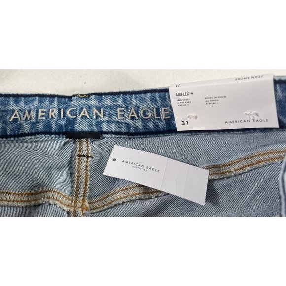 American Eagle AIRFLEX+ men's jean shorts sz 31 distressed NWT - Picture 6 of 8